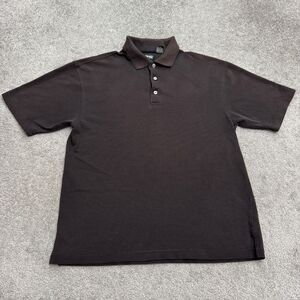Ping Collection Dry Fiber Polo Shirt Men Medium Dark Brown Short Sleeve Golf Top